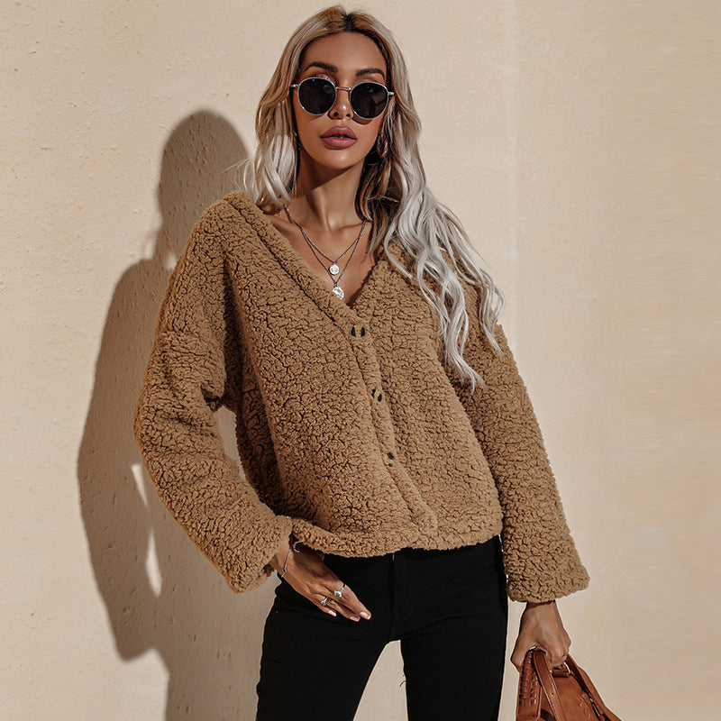 Veste Col V Femme – Confort et Tendanc